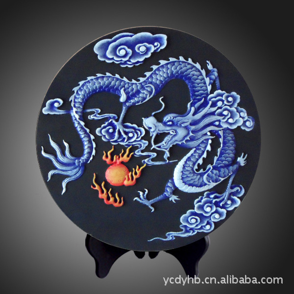 炭雕工艺品批发采购指南 德元圆形摆件带底座“五岳独尊”产品解析